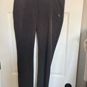 LOFT women’s ankle Charcoal subtle striped Dress Pants